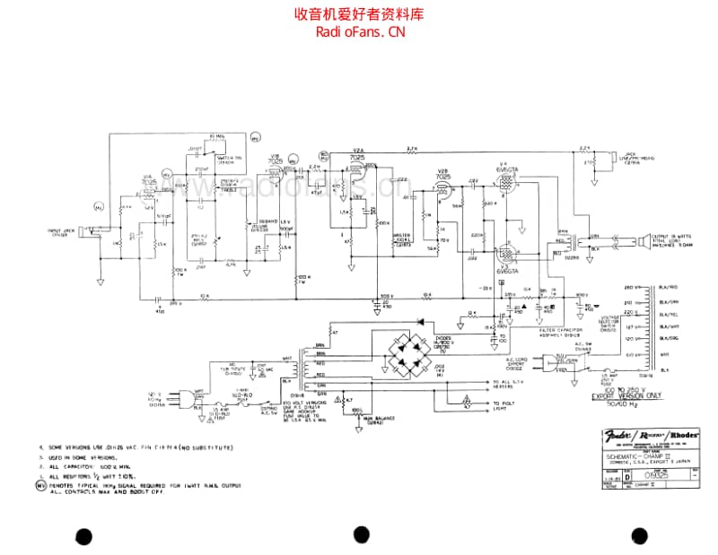 Fender_champ_ii 电路图 维修原理图.pdf_第1页