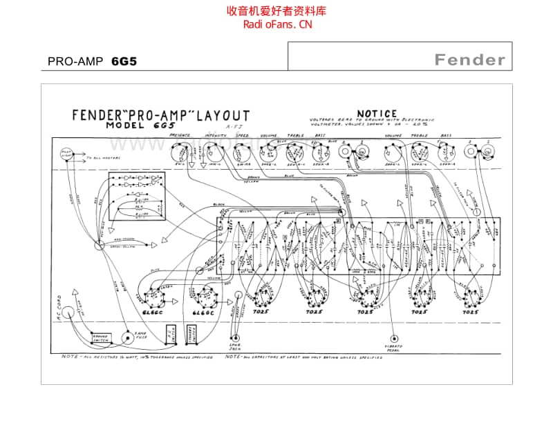 Fender_pro_6g5 电路图 维修原理图.pdf_第1页