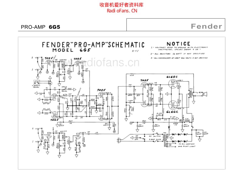 Fender_pro_6g5 电路图 维修原理图.pdf_第2页