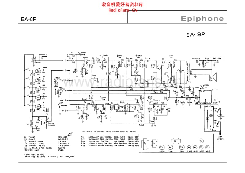 Epiphone_ea_8p 电路图 维修原理图.pdf_第1页