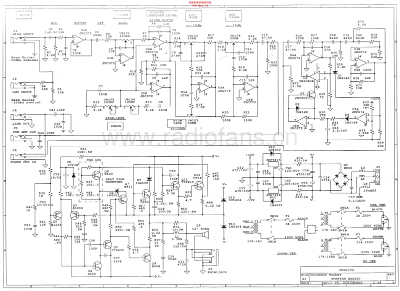 Electar_spartan_bass_60 电路图 维修原理图.pdf_第1页