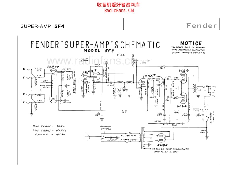 Fender_super_5f4 电路图 维修原理图.pdf_第2页