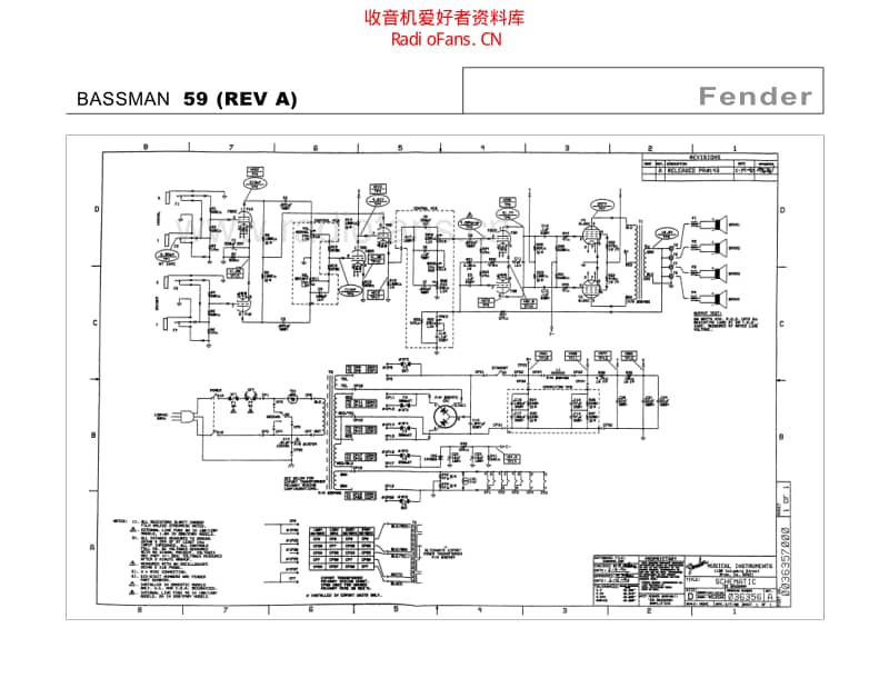 Fender_bassman_59_rev_a 电路图 维修原理图.pdf_第1页