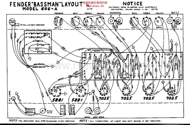 Fender_bassman_6g6a_schem 电路图 维修原理图.pdf_第2页