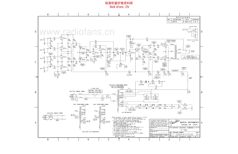 Fender_57_twin_amp 电路图 维修原理图.pdf_第1页