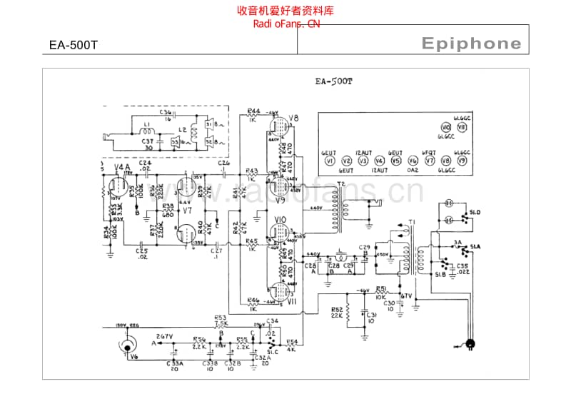 Epiphone_ea_500t 电路图 维修原理图.pdf_第3页