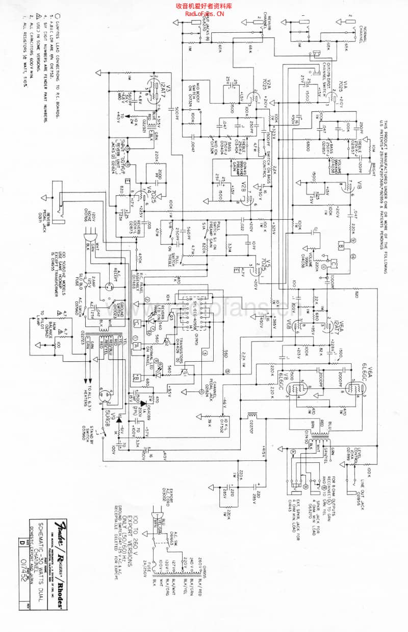 Fender_30_schem 电路图 维修原理图.pdf_第1页