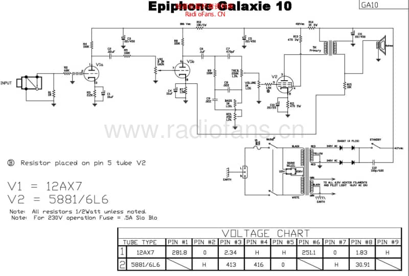 Epiphone_galaxie_10 电路图 维修原理图.pdf_第1页