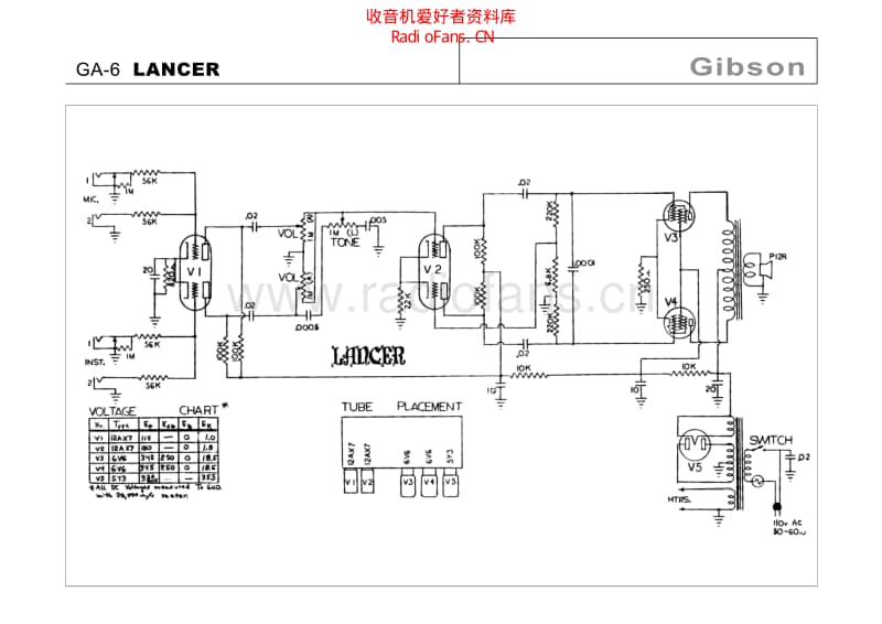 Gibson_ga_6_lancer 电路图 维修原理图.pdf_第1页