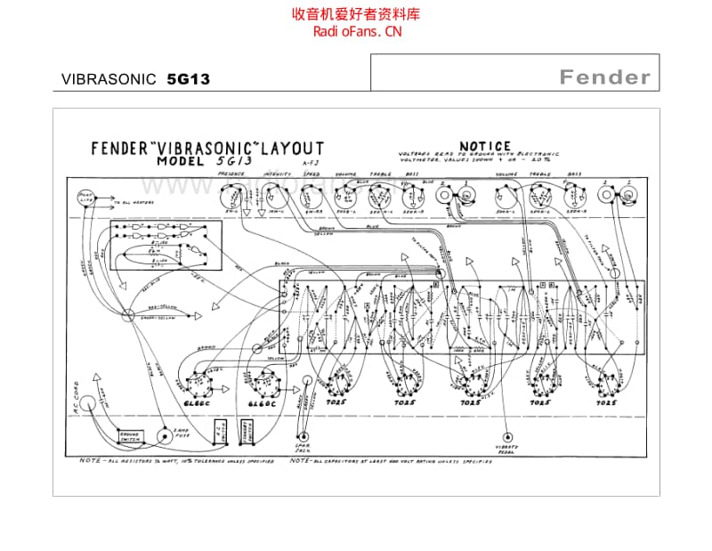 Fender_vibrasonic_5g13 电路图 维修原理图.pdf_第1页