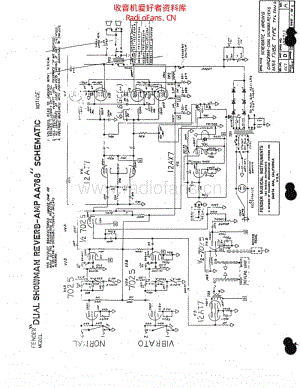 Fender_showmanreverb_aa768_schem 电路图 维修原理图.pdf