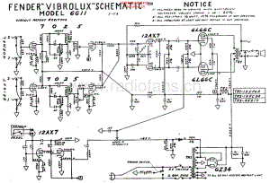 Fender_vibrolux_6g11_schem 电路图 维修原理图.pdf