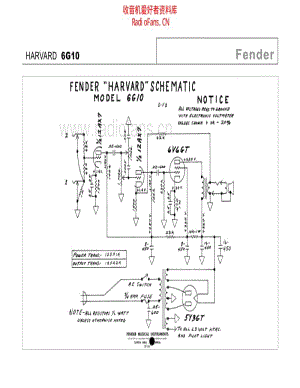 Fender_harvard_6g10 电路图 维修原理图.pdf