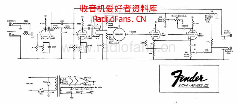 Fender_echoreverb_iii_oilcan 电路图 维修原理图.pdf_第1页