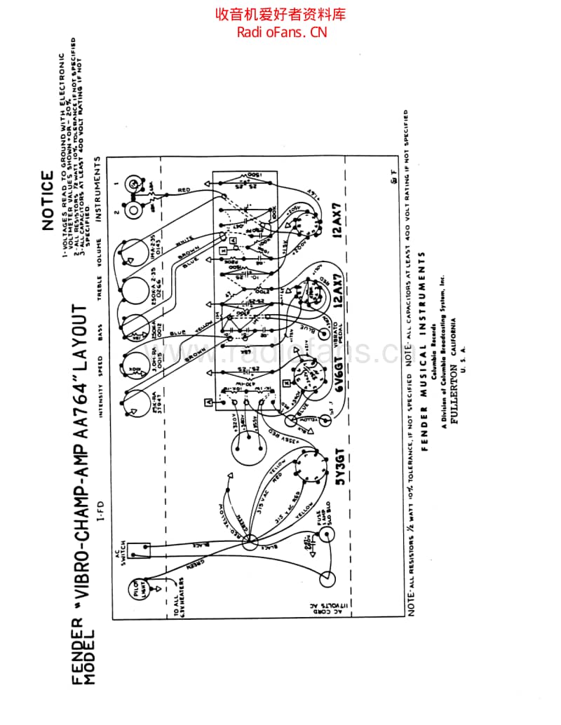 Fender_champ_vibro_aa764_schem 电路图 维修原理图.pdf_第2页