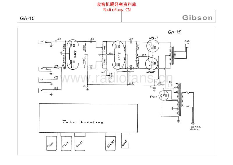 Gibson_ga_15 电路图 维修原理图.pdf_第1页