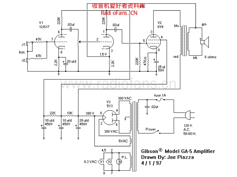 Gibson_ga5 电路图 维修原理图.pdf_第1页