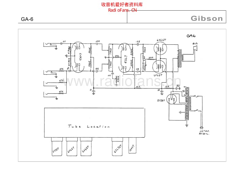 Gibson_ga_6_1 电路图 维修原理图.pdf_第1页