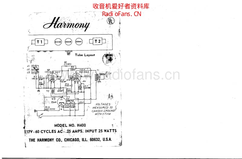 Harmony_h400 电路图 维修原理图.pdf_第1页