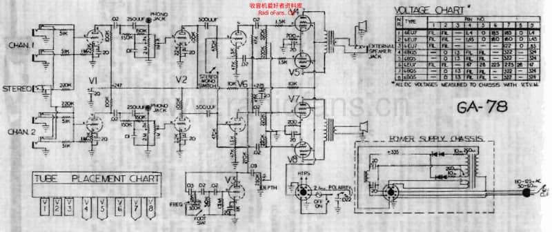 Gibson_ga78 电路图 维修原理图.pdf_第1页