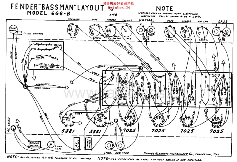 Fender_bassman_6g6b_schem 电路图 维修原理图.pdf_第2页