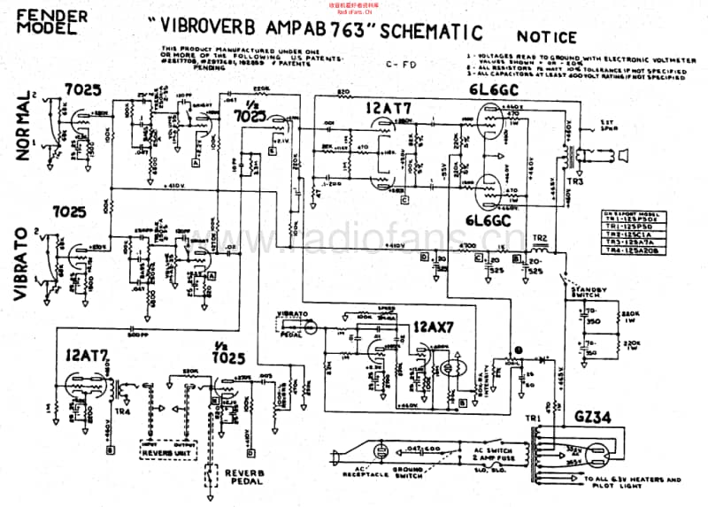 Fender_vibroverb_ab763_schem 电路图 维修原理图.pdf_第1页