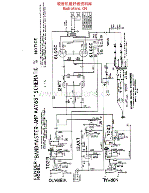 Fender_bandmaster_aa763 电路图 维修原理图.pdf