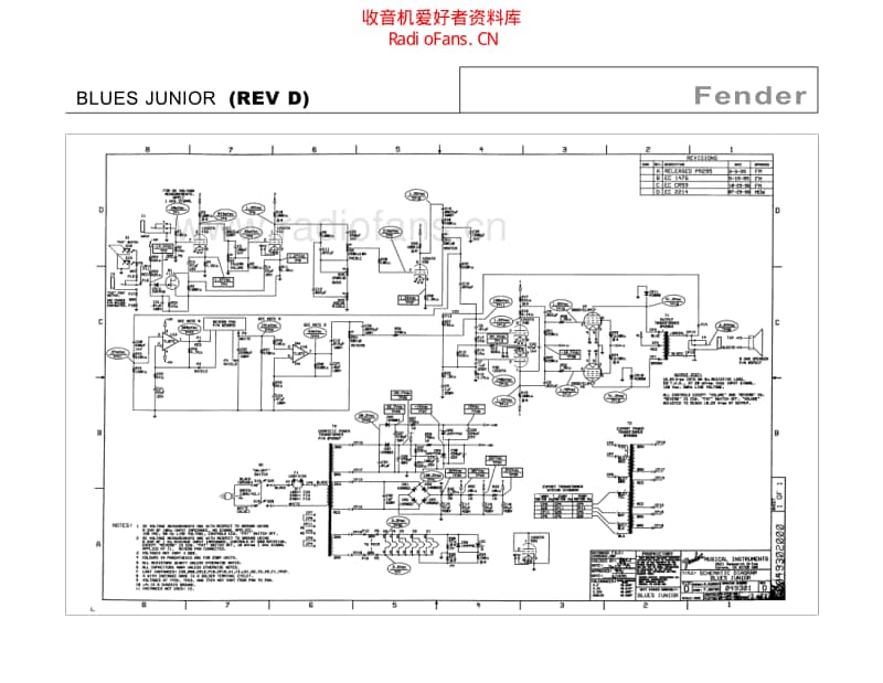 Fender_blues_junior_rev_d 电路图 维修原理图.pdf_第1页