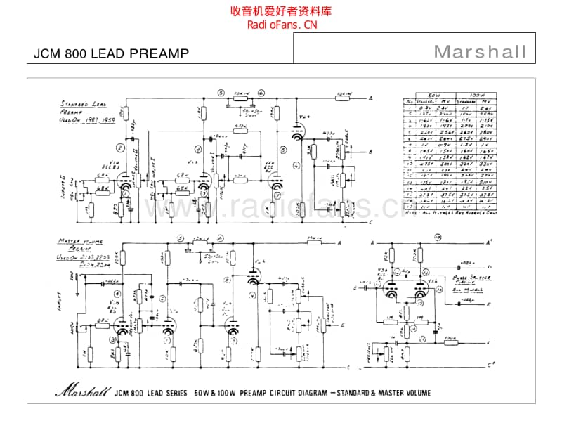 Marshall_jcm_800_lead 电路图 维修原理图.pdf_第2页