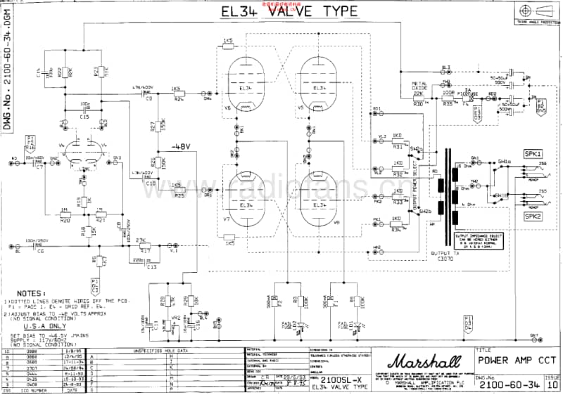 Marshall_jcm900_slx_100w_2100 电路图 维修原理图.pdf_第2页