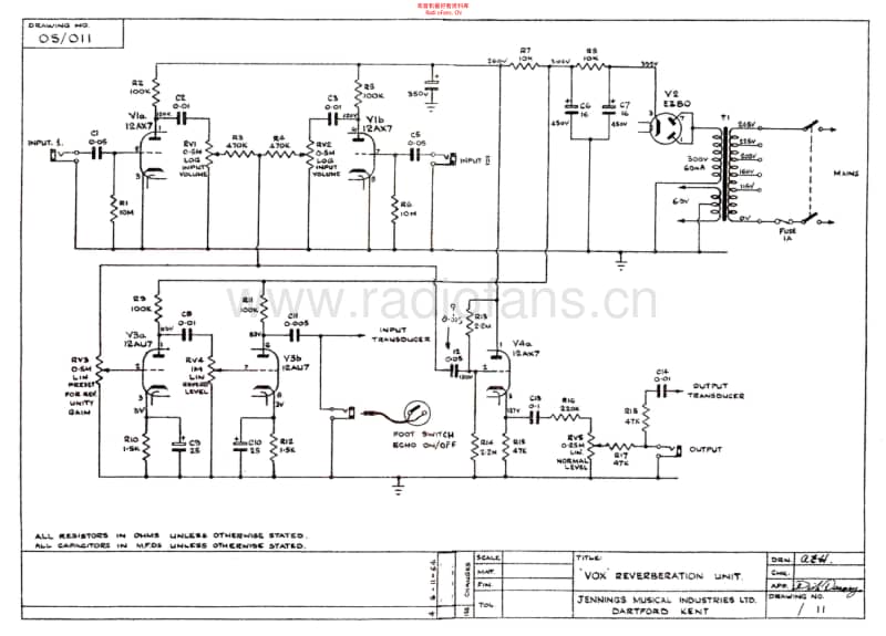 Vox_reverberation_unit 电路图 维修原理图.pdf_第1页