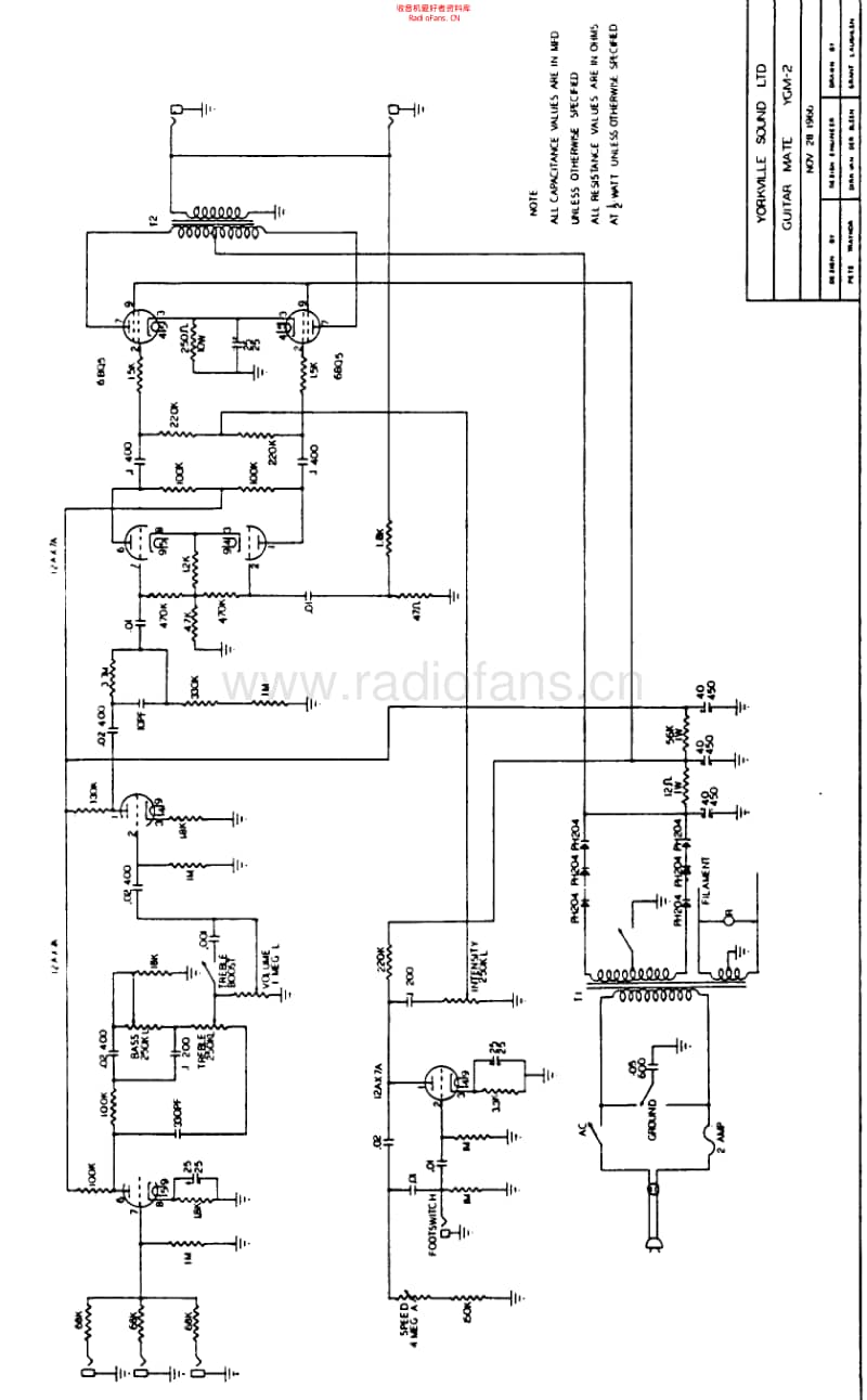 Traynor_guitarmate_ygm2 电路图 维修原理图.pdf_第1页