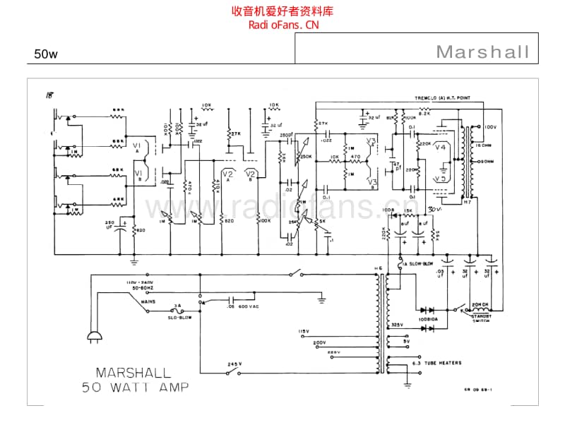 Marshall_50w 电路图 维修原理图.pdf_第1页