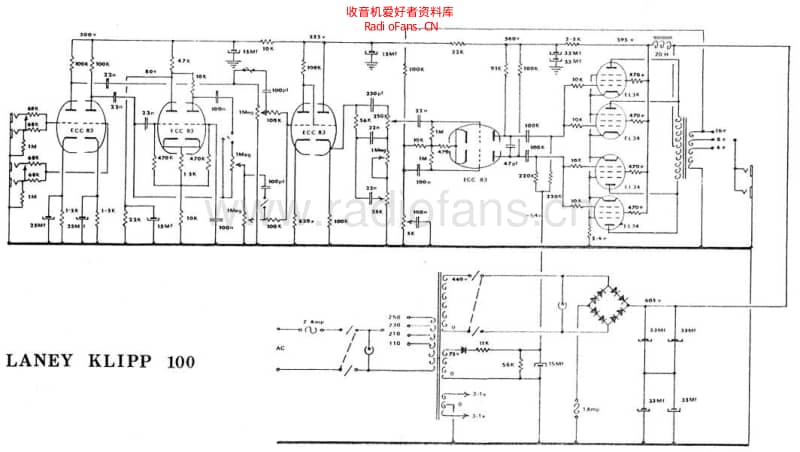 Laney_klip100 电路图 维修原理图.pdf_第1页