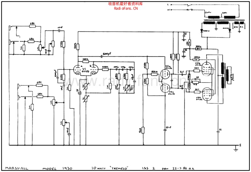 Marshall_jmp_1930_10w 电路图 维修原理图.pdf_第1页