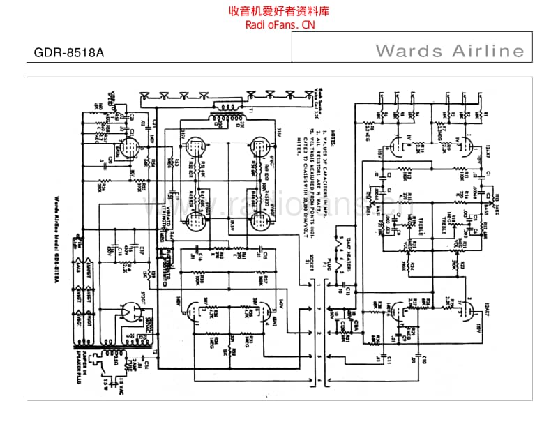 Wards_airline_gdr_8518a 电路图 维修原理图.pdf_第1页