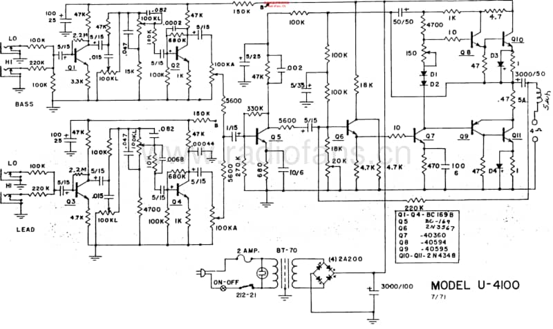 Univox4100 电路图 维修原理图.pdf_第1页