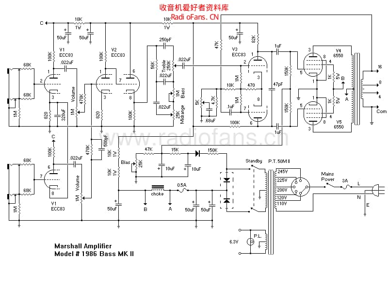 Marshall_jmp_bass_50w_1986 电路图 维修原理图.pdf_第2页