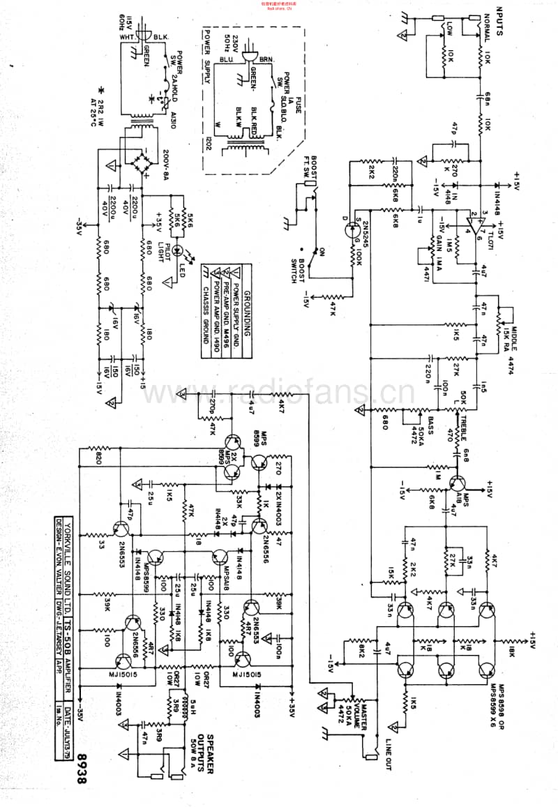 Traynor_bass_ts50b 电路图 维修原理图.pdf_第1页