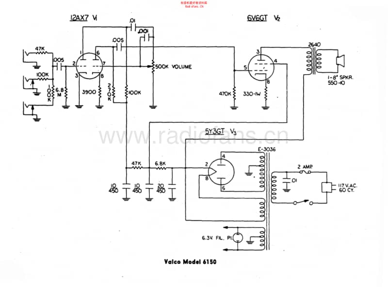 Valco_6150 电路图 维修原理图.pdf_第1页