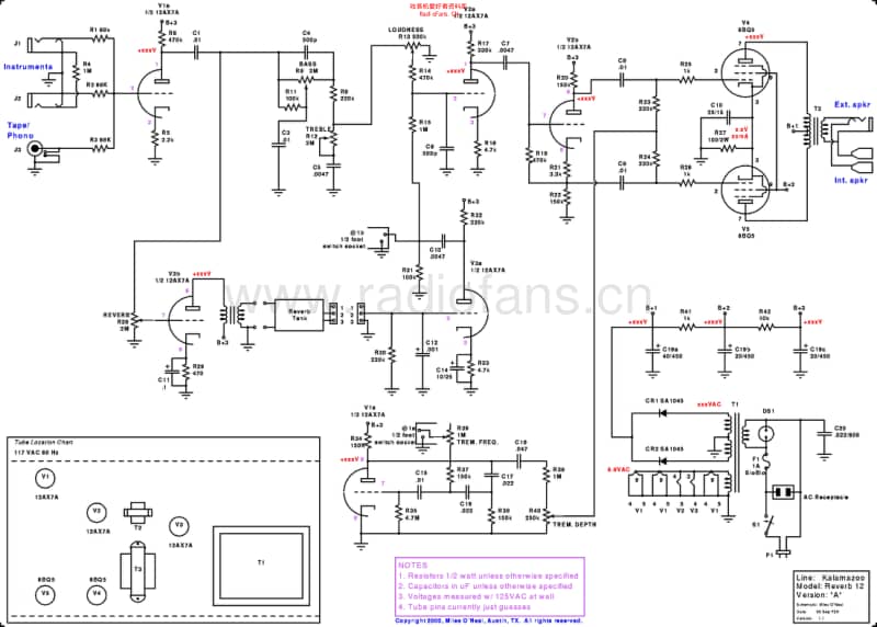 Kalamazoo_reverb_12b 电路图 维修原理图.pdf_第1页