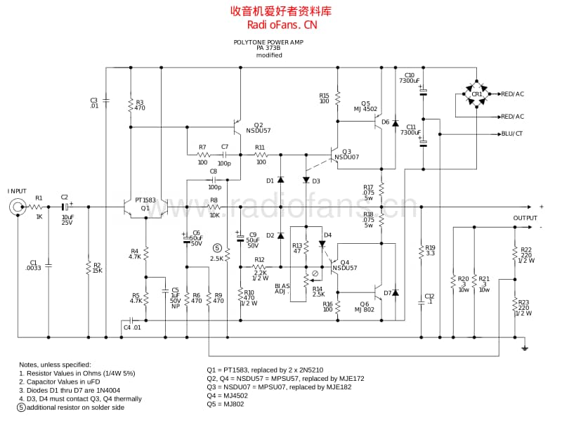 Polytone_pa378b_sch 电路图 维修原理图.pdf_第1页