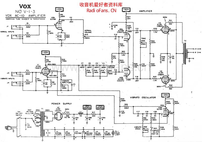 Vox_ac10_2 电路图 维修原理图.pdf_第1页