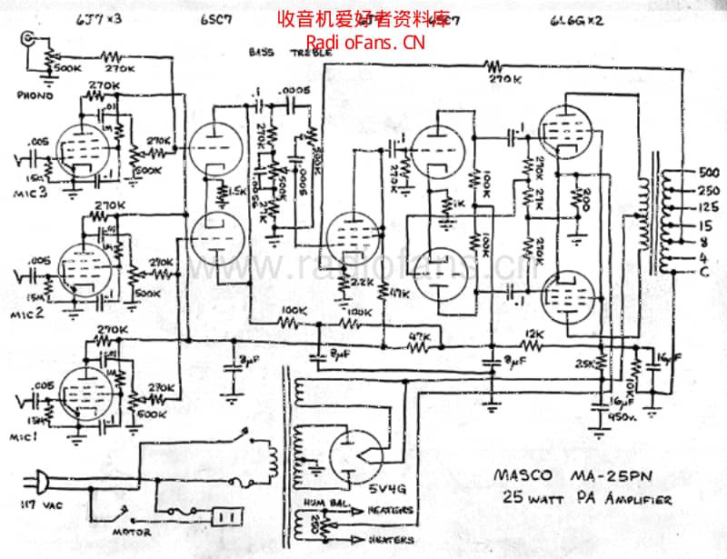 Masco_ma_25pn_pa_25w 电路图 维修原理图.pdf_第1页