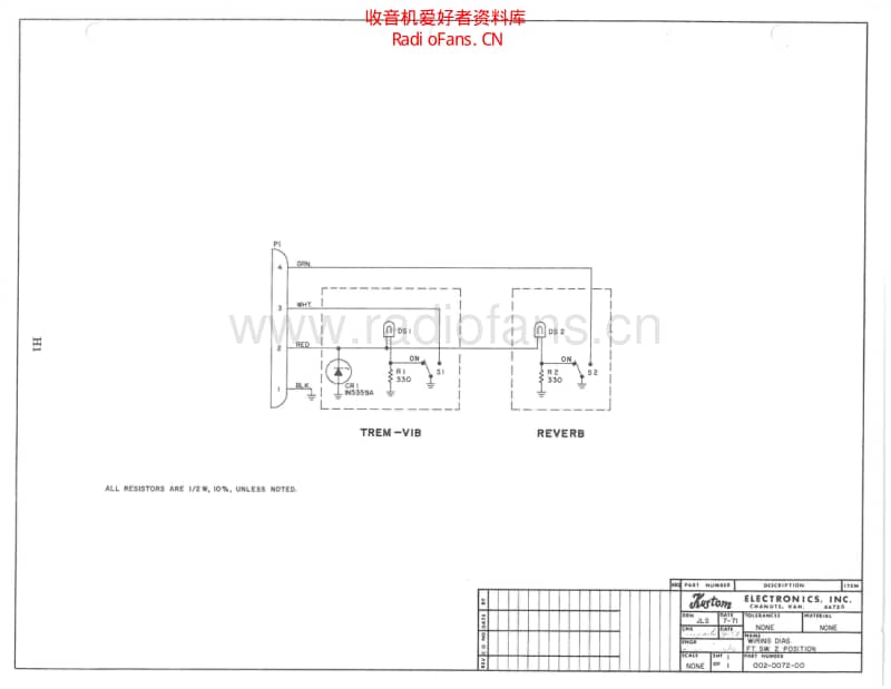 Kustom_footswitch_schematics 电路图 维修原理图.pdf_第1页