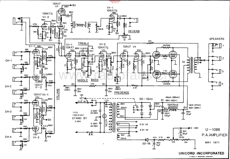 Univox1086 电路图 维修原理图.pdf_第1页