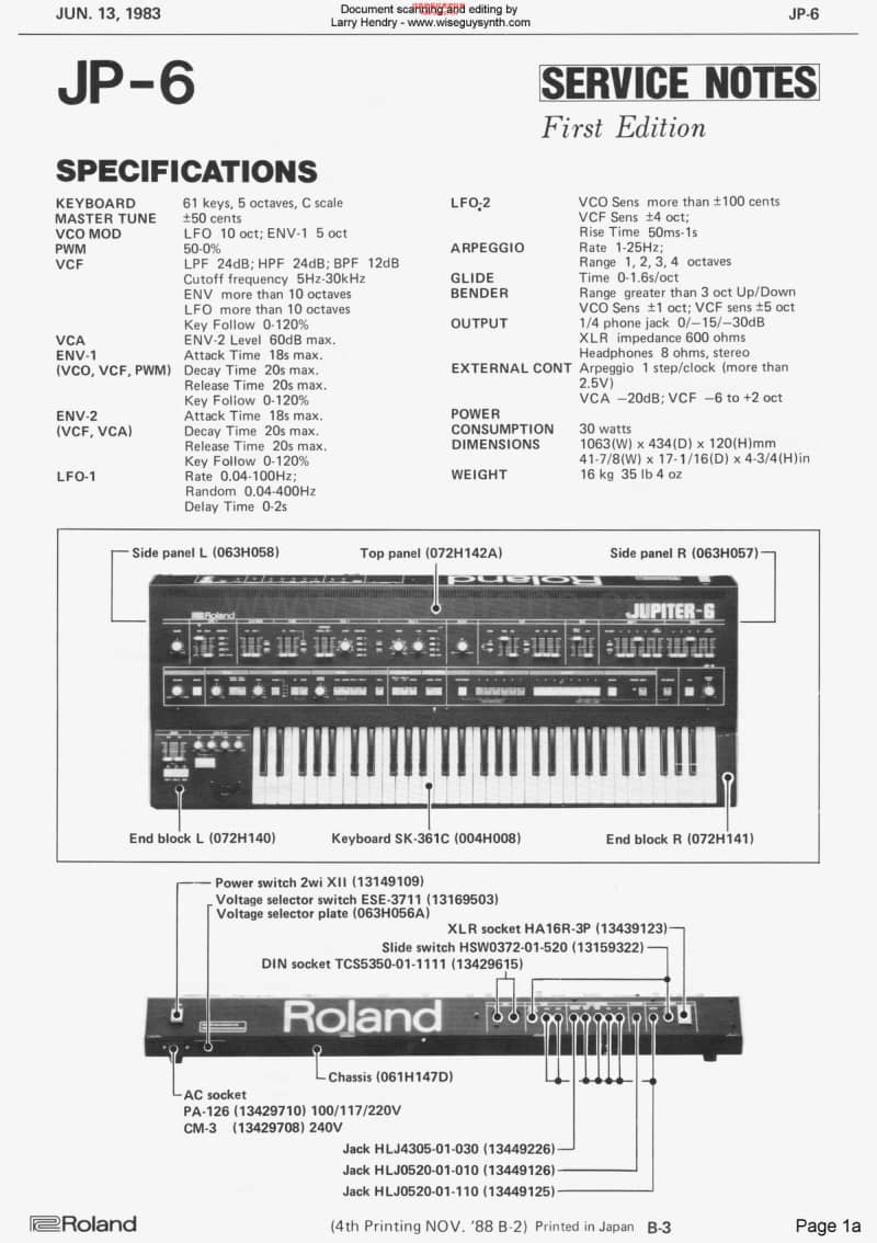 Roland_jupiter_6_service_manual 电路图 维修原理图.pdf_第1页