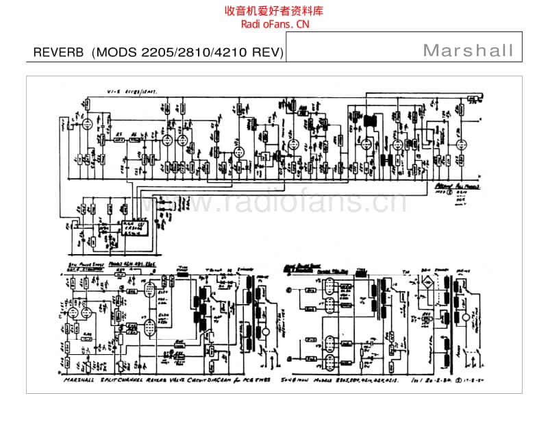 Marshall_reverb_2205_2810_4210 电路图 维修原理图.pdf_第1页