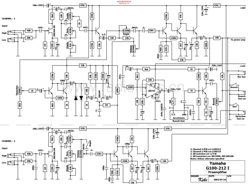 Yamaha_g100_212_series_i 电路图 维修原理图.pdf_第1页