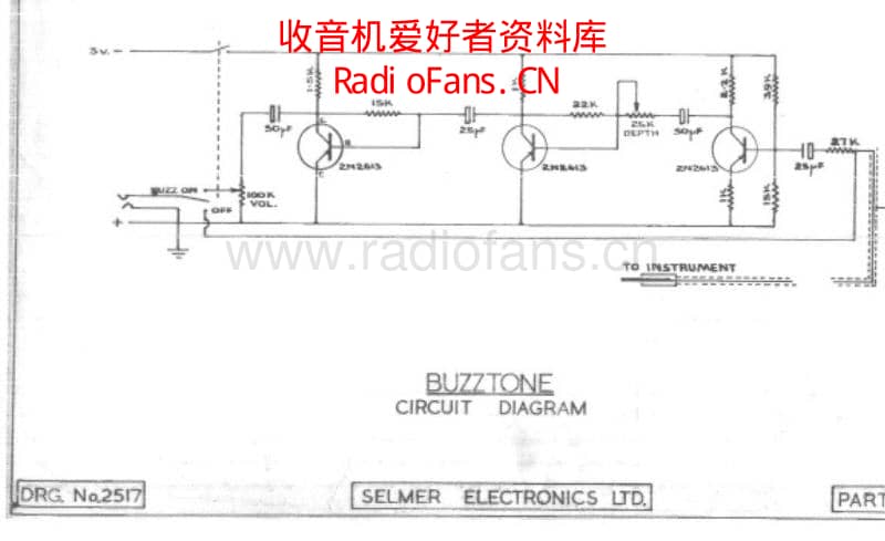 Selmer_buzztone 电路图 维修原理图.pdf_第1页